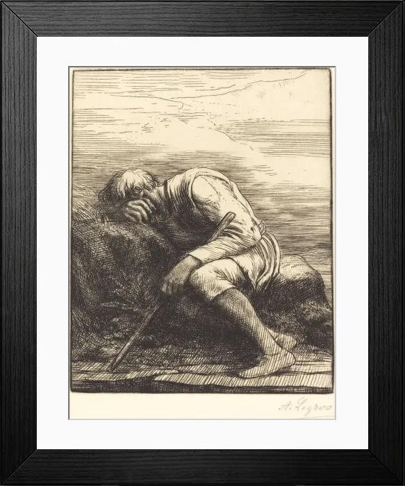 Framed Print : Sinbad the Sailor (Sinbad le marin). Creator: Alphonse Legros Framed Print : Sinbad the Sailor (Sinbad le marin). Creator: Alphonse Legros