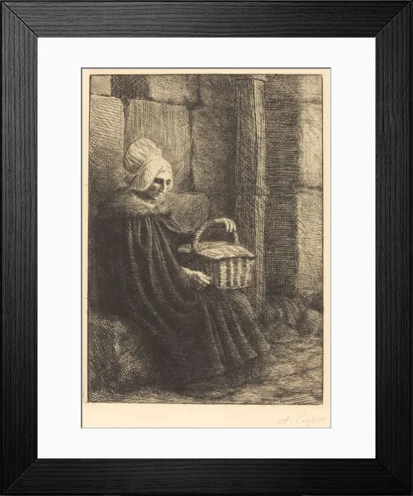 Framed Print : Peasant Woman of Boulogne (Paysanne des environs de Boulogne dite La femme au panier) Framed Print : Peasant Woman of Boulogne (Paysanne des environs de Boulogne dite La femme au panier)