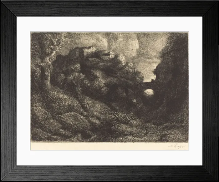 Framed Print : Remembrance of Italy (Souvenir d Italie). Creator: Alphonse Legros Framed Print : Remembrance of Italy (Souvenir d Italie). Creator: Alphonse Legros