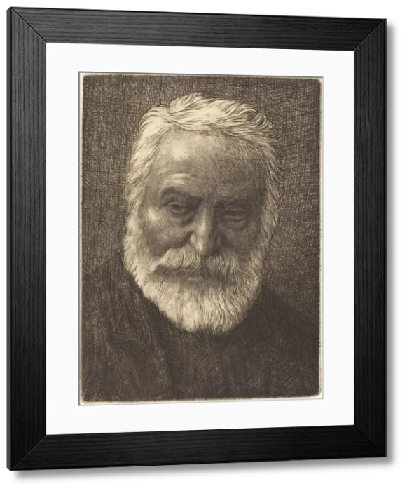 Framed Print : Victor Hugo, 2nd plate. Creator: Alphonse Legros Framed Print : Victor Hugo, 2nd plate. Creator: Alphonse Legros