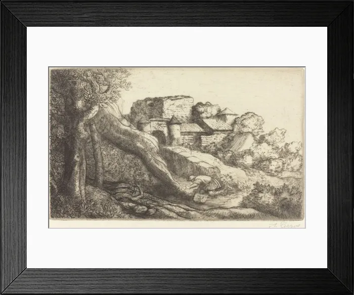 Framed Print : Little Burner of Grass (Le petit bruleur d herbe). Creator: Alphonse Legros Framed Print : Little Burner of Grass (Le petit bruleur d herbe). Creator: Alphonse Legros