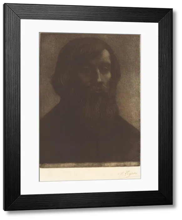 Framed Print : Poet (Le poete). Creator: Alphonse Legros Framed Print : Poet (Le poete). Creator: Alphonse Legros