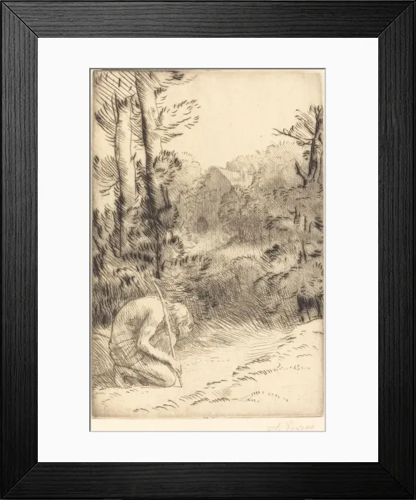 Framed Print : The Prodigal Son, 2nd plate (L enfant prodigue). Creator: Alphonse Legros Framed Print : The Prodigal Son, 2nd plate (L enfant prodigue). Creator: Alphonse Legros