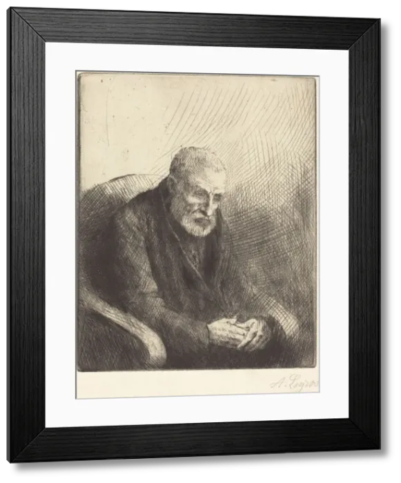Framed Print : Paralytic (Le paralytique). Creator: Alphonse Legros Framed Print : Paralytic (Le paralytique). Creator: Alphonse Legros