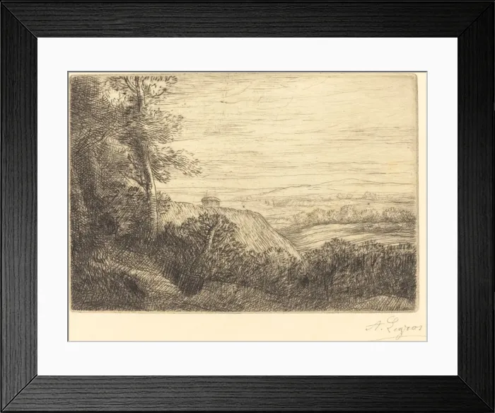 Framed Print : Last Rays (Les derniers rayons). Creator: Alphonse Legros Framed Print : Last Rays (Les derniers rayons). Creator: Alphonse Legros