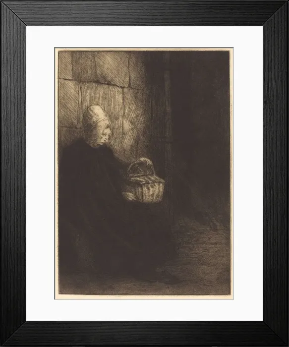 Framed Print : Peasant Woman of Boulogne (Paysanne des environs de Boulogne dite La femme au panier) Framed Print : Peasant Woman of Boulogne (Paysanne des environs de Boulogne dite La femme au panier)