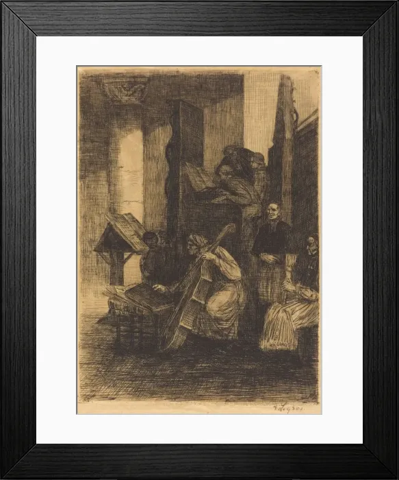 Framed Print : Choir in a Spanish Church (La choeur d une eglise espagnole), 1860 Framed Print : Choir in a Spanish Church (La choeur d une eglise espagnole), 1860