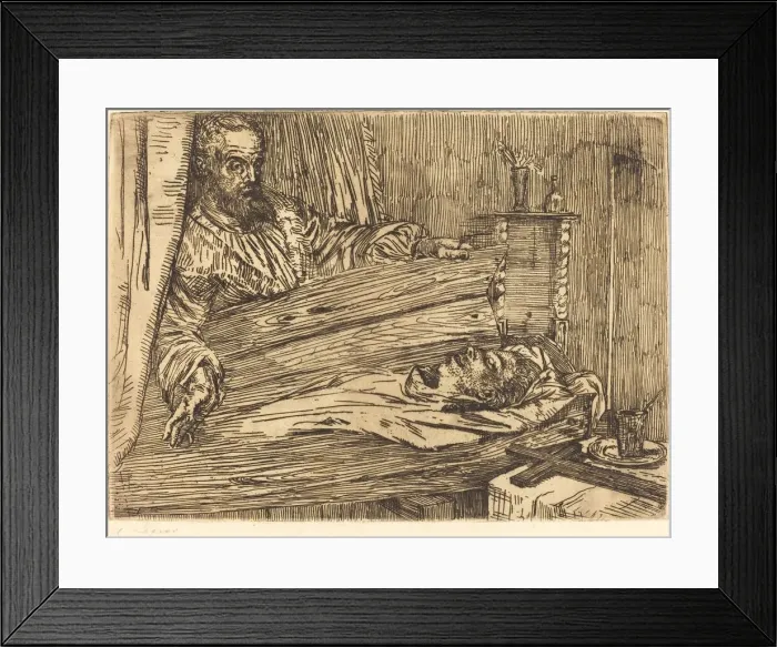 Framed Print : Berenice, 2nd plate. Creator: Alphonse Legros Framed Print : Berenice, 2nd plate. Creator: Alphonse Legros