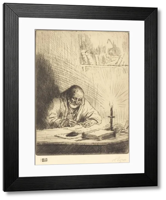 Framed Print : Archeologist (L archeologue). Creator: Alphonse Legros Framed Print : Archeologist (L archeologue). Creator: Alphonse Legros