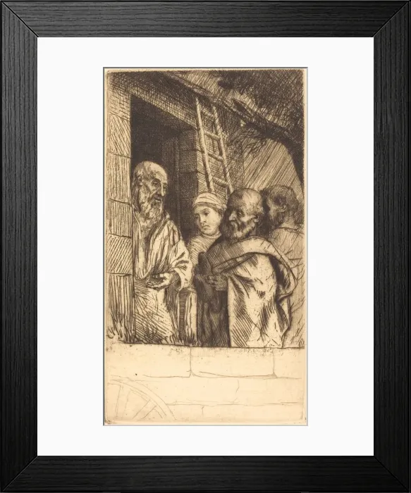 Framed Print : Saint Peter and Saint Paul at the Door of Bonhomme Misere (Saint Pierre et Saint... ) Framed Print : Saint Peter and Saint Paul at the Door of Bonhomme Misere (Saint Pierre et Saint... )