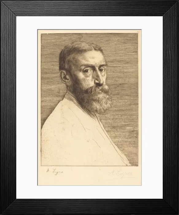 Framed Print : Sir E. J. Poynter, P. R. A. 1877. Creator: Alphonse Legros