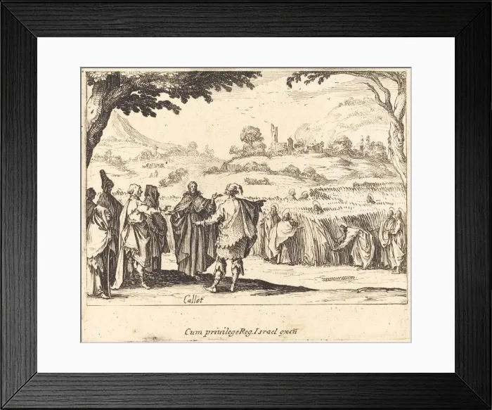Framed Print : Jesus with the Pharisees, 1635. Creator: Jacques Callot Framed Print : Jesus with the Pharisees, 1635. Creator: Jacques Callot