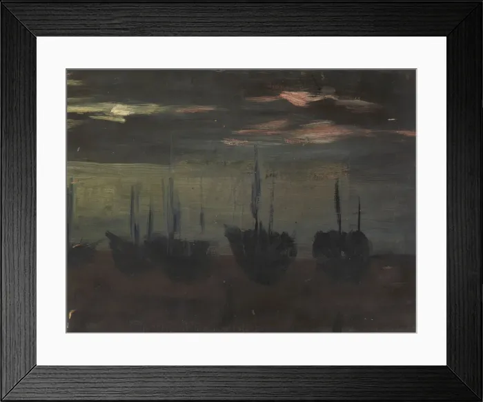 Framed Print : Ships in Moonlight, n. d. Creator: Alice Pike Barney Framed Print : Ships in Moonlight, n. d. Creator: Alice Pike Barney