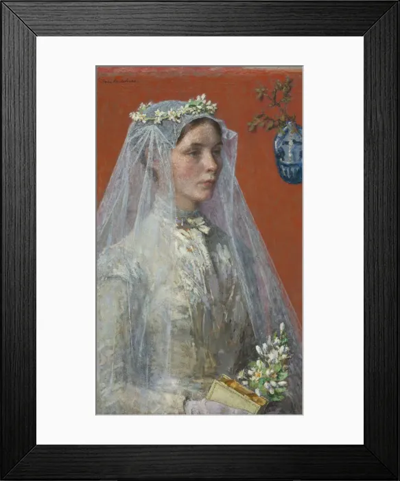 Framed Print : The Bride, ca. 1907. Creator: Gari Melchers Framed Print : The Bride, ca. 1907. Creator: Gari Melchers