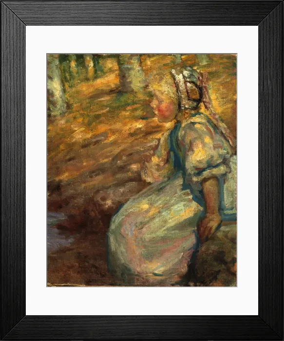 Framed Print : Peasant Girl, 1900. Creator: Alice Pike Barney Framed Print : Peasant Girl, 1900. Creator: Alice Pike Barney