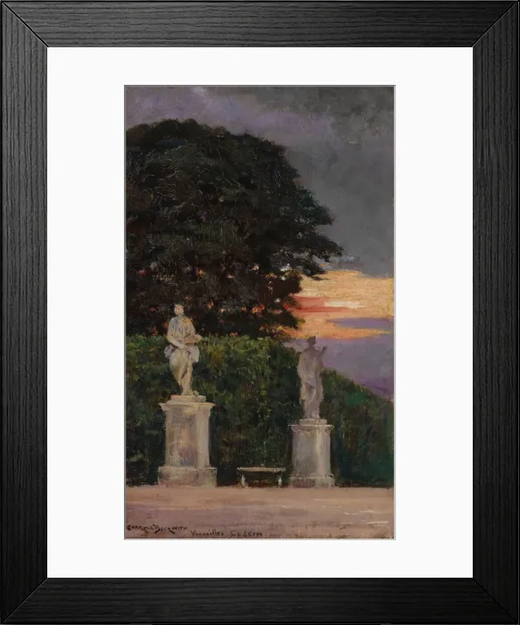 Framed Print : Corner of the Terrace, Versailles, 1911. Creator: Carroll Beckwith Framed Print : Corner of the Terrace, Versailles, 1911. Creator: Carroll Beckwith