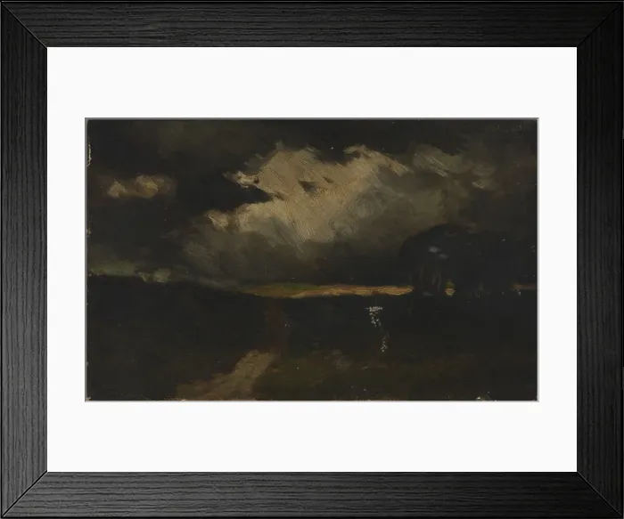 Framed Print : The Storm, 1881. Creator: Edward Mitchell Bannister Framed Print : The Storm, 1881. Creator: Edward Mitchell Bannister