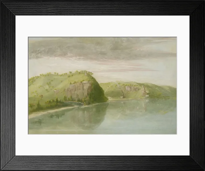 Framed Print : Dubuques Grave, Upper Mississippi, 1835-1836. Creator: George Catlin Framed Print : Dubuques Grave, Upper Mississippi, 1835-1836. Creator: George Catlin