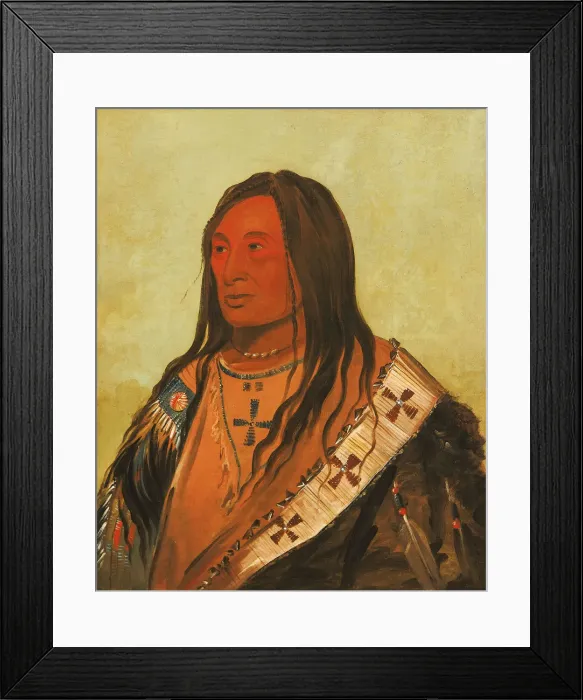 Framed Print : Tah-zee-keh-da-cha, Torn Belly, a Distinguished Brave, 1832 Framed Print : Tah-zee-keh-da-cha, Torn Belly, a Distinguished Brave, 1832