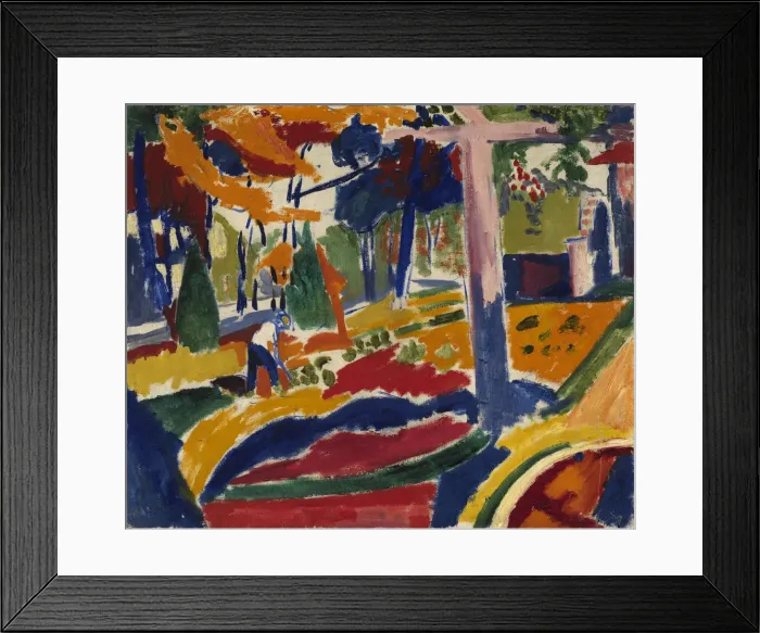 Framed Print : Garden, ca. 1915. Creator: Henry Lyman Sayen Framed Print : Garden, ca. 1915. Creator: Henry Lyman Sayen
