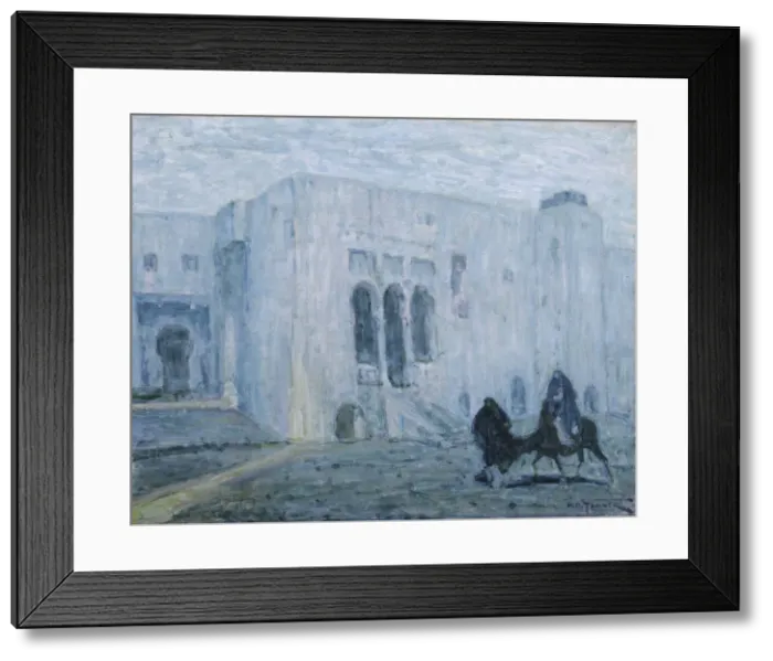 Framed Print : Palace of Justice, Tangier, ca. 1912-1913. Creator: Henry Ossawa Tanner Framed Print : Palace of Justice, Tangier, ca. 1912-1913. Creator: Henry Ossawa Tanner