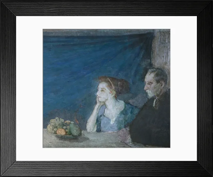 Framed Print : Portrait of Mr. and Mrs. Atherton Curtis with Still Life, n. d Framed Print : Portrait of Mr. and Mrs. Atherton Curtis with Still Life, n. d
