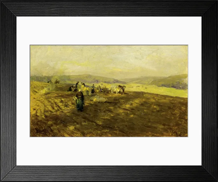Framed Print : Potato Gleaners, n. d. Creator: Herman Hartwich Framed Print : Potato Gleaners, n. d. Creator: Herman Hartwich