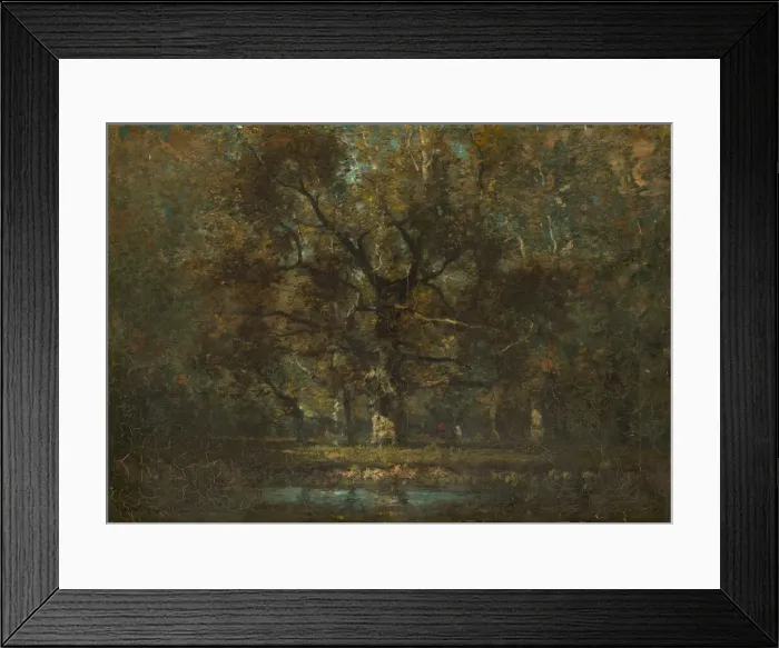 Framed Print : Oak Tree, 1895. Creator: Henry Ward Ranger Framed Print : Oak Tree, 1895. Creator: Henry Ward Ranger