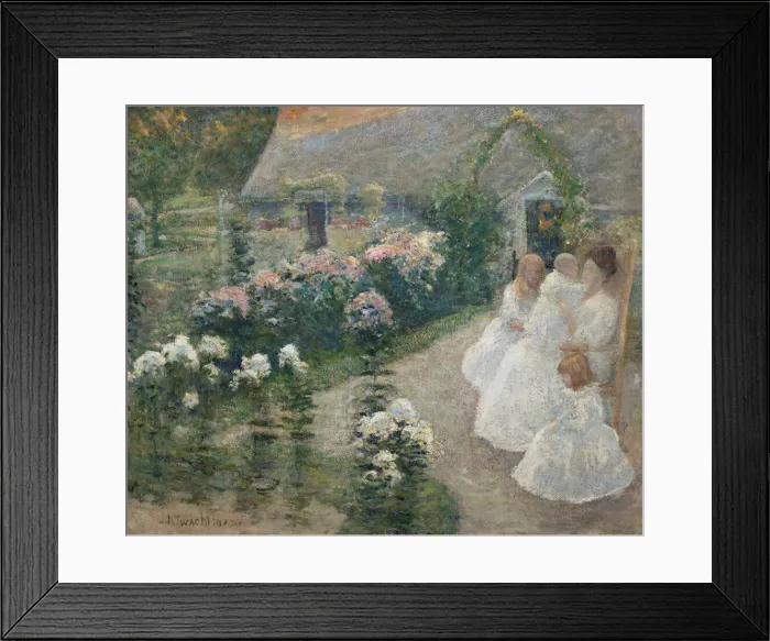 Framed Print : On the Terrace, ca. 1890-1900. Creator: John Henry Twachtman Framed Print : On the Terrace, ca. 1890-1900. Creator: John Henry Twachtman