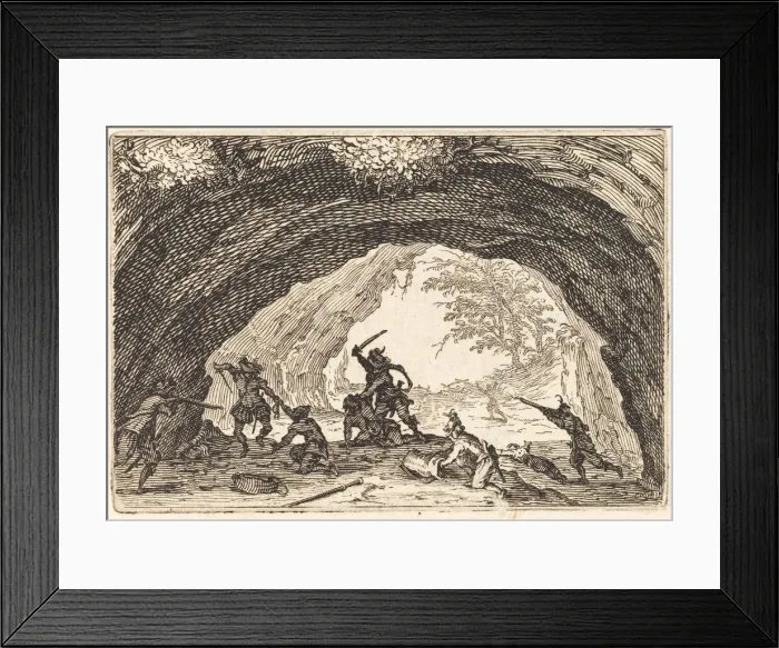 Framed Print : Soldiers Attacking Robbers, c. 1622. Creator: Jacques Callot Framed Print : Soldiers Attacking Robbers, c. 1622. Creator: Jacques Callot
