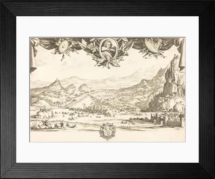 Framed Print : The Combat of Avigliana, in or after 1631. Creator: Jacques Callot Framed Print : The Combat of Avigliana, in or after 1631. Creator: Jacques Callot