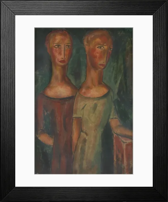 Framed Print : Duality, ca. 1925-1930. Creator: Alfred Henry Maurer Framed Print : Duality, ca. 1925-1930. Creator: Alfred Henry Maurer