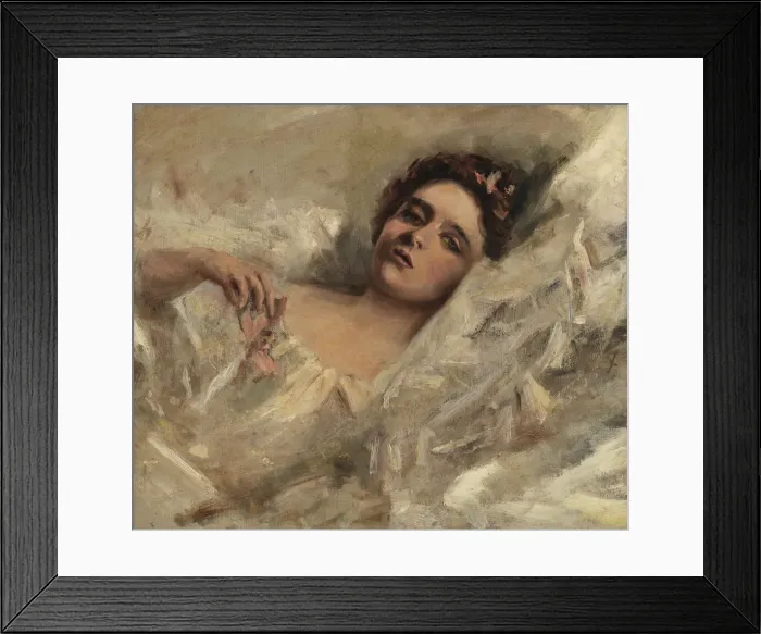 Framed Print : Laura Alice, 1893. Creator: Alice Pike Barney Framed Print : Laura Alice, 1893. Creator: Alice Pike Barney