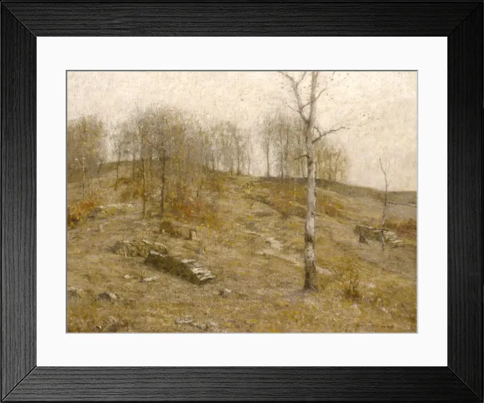 Framed Print : December Uplands, 1919. Creator: Bruce Crane Framed Print : December Uplands, 1919. Creator: Bruce Crane