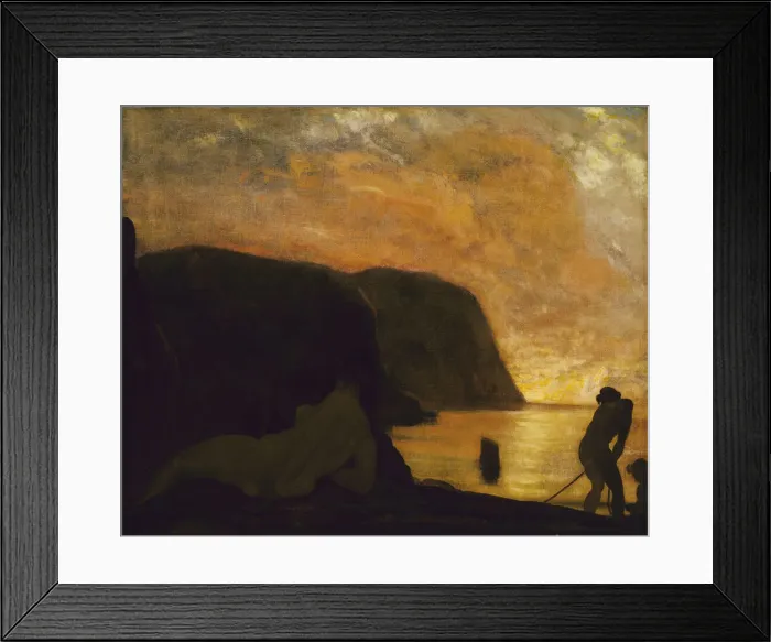 Framed Print : A Greater Morning, ca. 1900-1905. Creator: Arthur Davies Framed Print : A Greater Morning, ca. 1900-1905. Creator: Arthur Davies