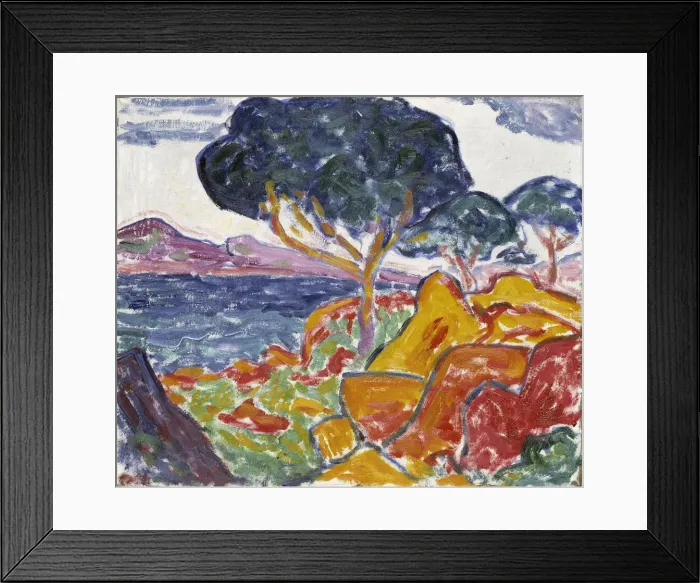 Framed Print : Landscape, ca. 1909-1914. Creator: Carl Newman Framed Print : Landscape, ca. 1909-1914. Creator: Carl Newman