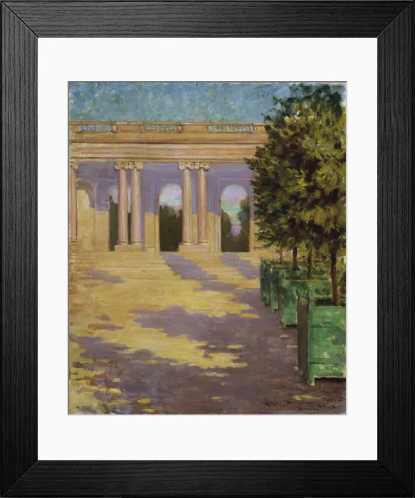 Framed Print : Arcade of the Grand Trianon, Versailles, 1913. Creator: Carroll Beckwith Framed Print : Arcade of the Grand Trianon, Versailles, 1913. Creator: Carroll Beckwith