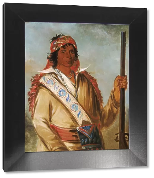 Steeh-tcha-ko-me-co, Great King (called Ben Perryman), a Chief, 1834. Creator: George Catlin