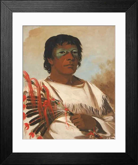 Framed Print : Wah-pe-kee-suck, White Cloud (called the Prophet), Adviser to Black Hawk, 1832 Framed Print : Wah-pe-kee-suck, White Cloud (called the Prophet), Adviser to Black Hawk, 1832