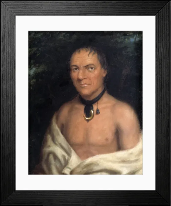 Framed Print : Co-sne-boin, 1827. Creator: Charles Bird King Framed Print : Co-sne-boin, 1827. Creator: Charles Bird King