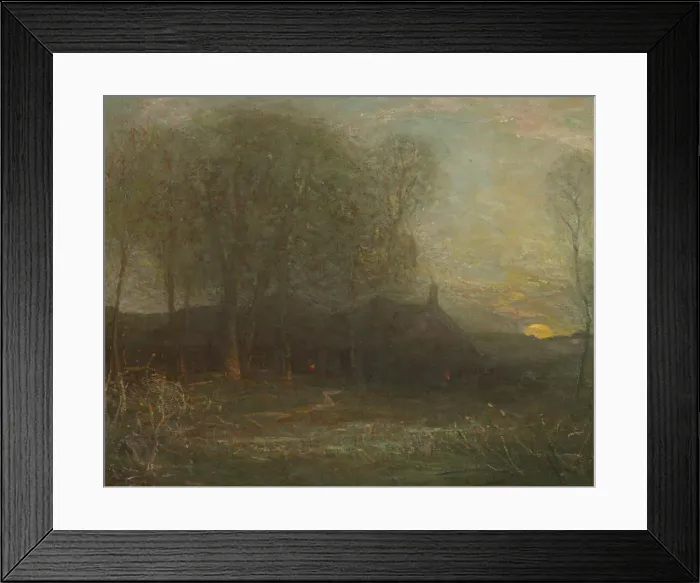 Framed Print : The Harvest Moon, ca. 1908. Creator: Charles Melville Dewey Framed Print : The Harvest Moon, ca. 1908. Creator: Charles Melville Dewey