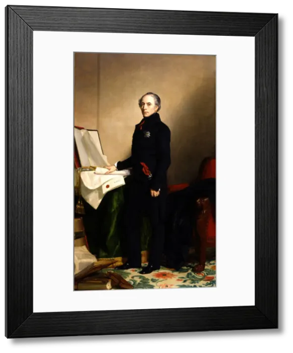 Framed Print : Francois Pierre Guillaume Guizot, 1841. Creator: George Peter Alexander Healy