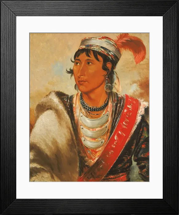 Framed Print : Lah-shee, The Licker, called Creek Billy, 1838. Creator: George Catlin Framed Print : Lah-shee, The Licker, called Creek Billy, 1838. Creator: George Catlin