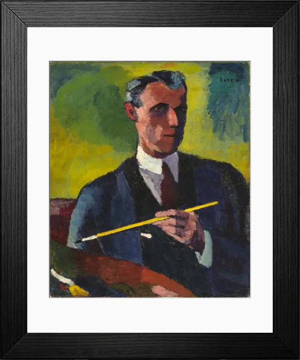 Framed Print : Self-Portrait, 1910-1913. Creator: Henry Lyman Sayen Framed Print : Self-Portrait, 1910-1913. Creator: Henry Lyman Sayen