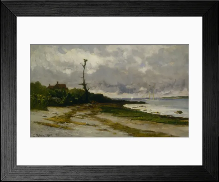 Framed Print : Landscape near Newport, R. I. ca. 1877-1878. Creator: Edward Mitchell Bannister Framed Print : Landscape near Newport, R. I. ca. 1877-1878. Creator: Edward Mitchell Bannister
