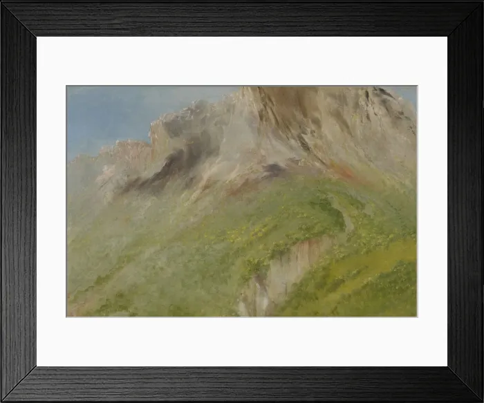 Framed Print : Ta-wa-que-nah, or the Rocky Mountain, Near the Comanche Village, 1834-1835. Creator: George Catlin Framed Print : Ta-wa-que-nah, or the Rocky Mountain, Near the Comanche Village, 1834-1835. Creator: George Catlin