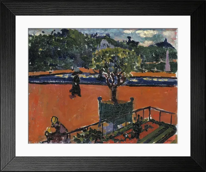 Framed Print : In the Luxembourg Gardens, 1910-1912. Creator: Henry Lyman Sayen Framed Print : In the Luxembourg Gardens, 1910-1912. Creator: Henry Lyman Sayen