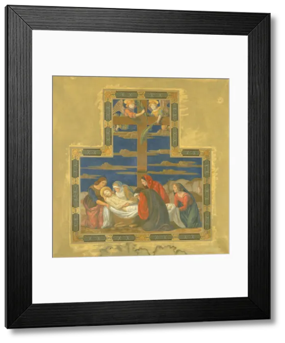 Framed Print : Descent from the Cross, 1915-1925. Creator: H. Siddons Mowbray Framed Print : Descent from the Cross, 1915-1925. Creator: H. Siddons Mowbray