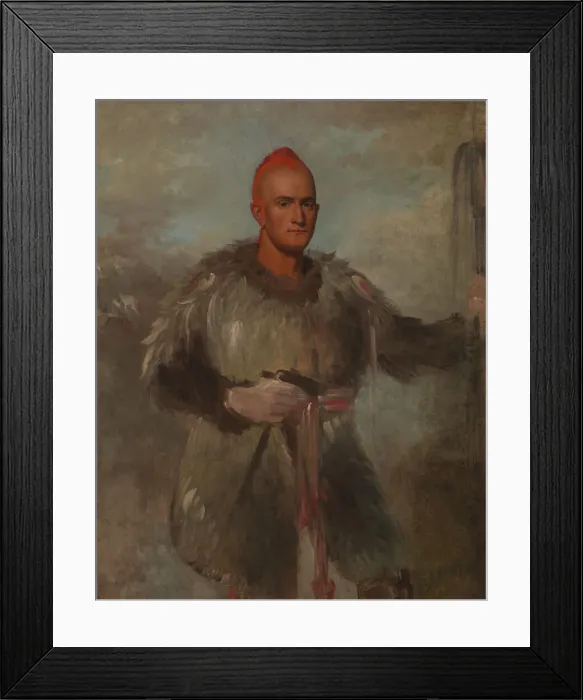 Framed Print : Theodore Burr Catlin, in Indian Costume, 1840-1841. Creator: George Catlin Framed Print : Theodore Burr Catlin, in Indian Costume, 1840-1841. Creator: George Catlin