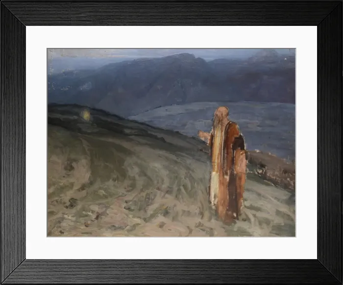 Framed Print : Study for Moses and the Burning Bush. Creator: Henry Ossawa Tanner Framed Print : Study for Moses and the Burning Bush. Creator: Henry Ossawa Tanner